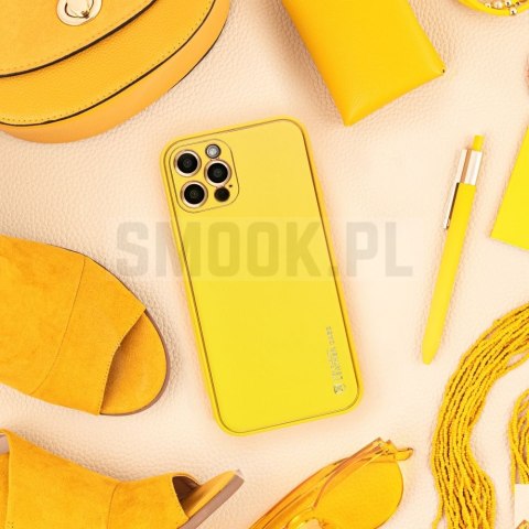 Futerał LEATHER CASE skórzany do SAMSUNG A05 żółty Futerał LEATHER CASE skórzany do SAMSUNG A05 żółty