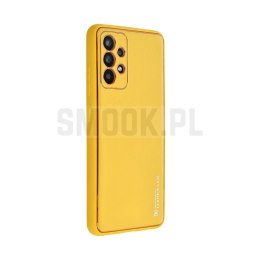 Futerał LEATHER CASE skórzany do SAMSUNG A25 5G żółty