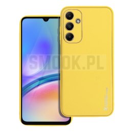 Futerał LEATHER CASE skórzany do SAMSUNG A25 5G żółty
