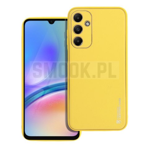 Futerał LEATHER CASE skórzany do SAMSUNG A25 5G żółty Futerał LEATHER CASE skórzany do SAMSUNG A25 5G żółty