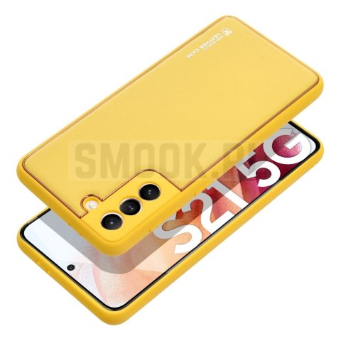 Futerał LEATHER CASE skórzany do SAMSUNG A35 5G żółty Futerał LEATHER CASE skórzany do SAMSUNG A35 5G żółty