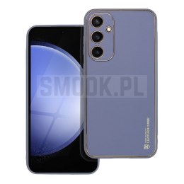 Futerał LEATHER CASE skórzany do SAMSUNG S23 FE niebieski