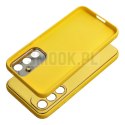 Futerał LEATHER CASE skórzany do SAMSUNG S23 FE żółty
