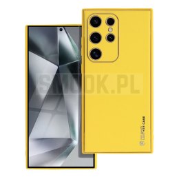 Futerał LEATHER CASE skórzany do SAMSUNG S24 Ultra żółty